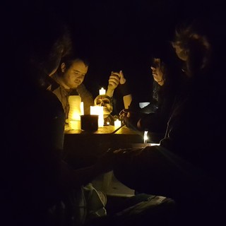 Dramatic puzzle solving by candlelight.